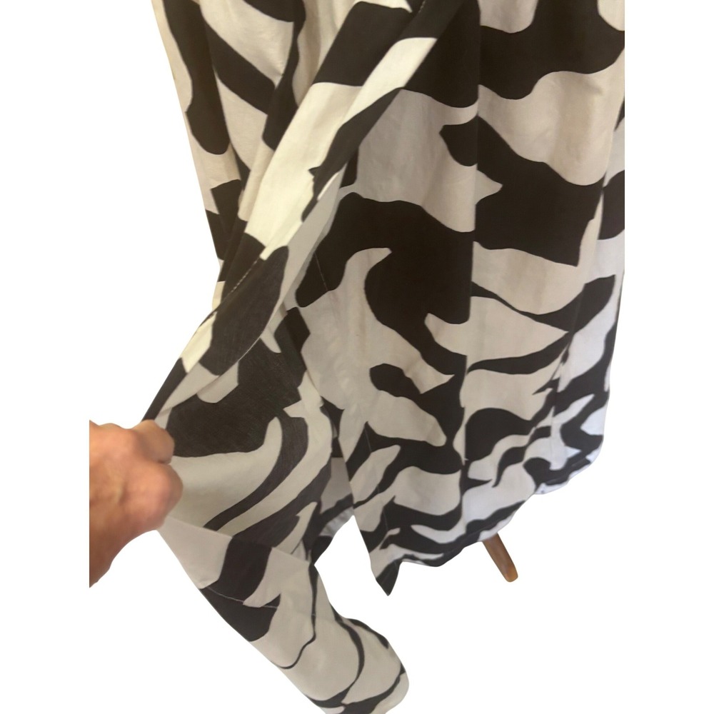 Abercrombie & Fitch Fiore One Shoulder Maxi Dress, black/cream, large, cutout - Picture 8 of 10